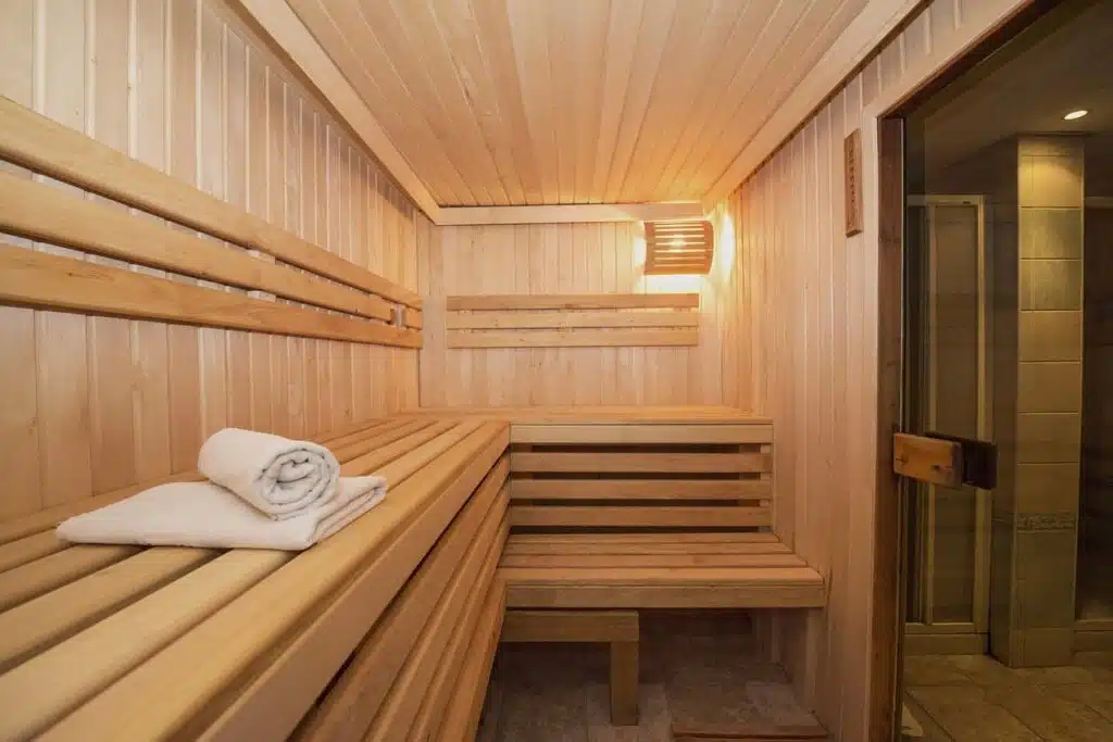 Ejemplo de una sauna.