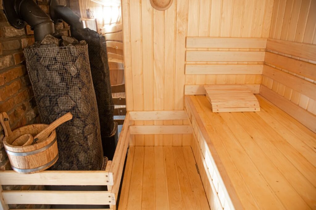 sauna interior en madera