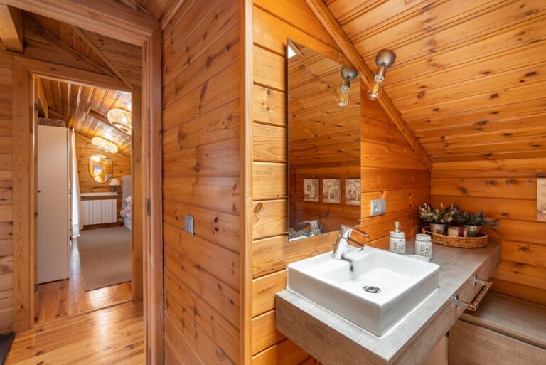 Baño sauna en casa