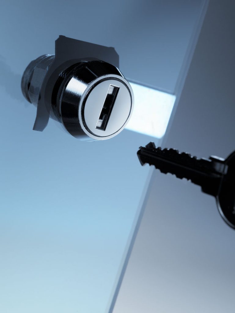 Cerradura con llave