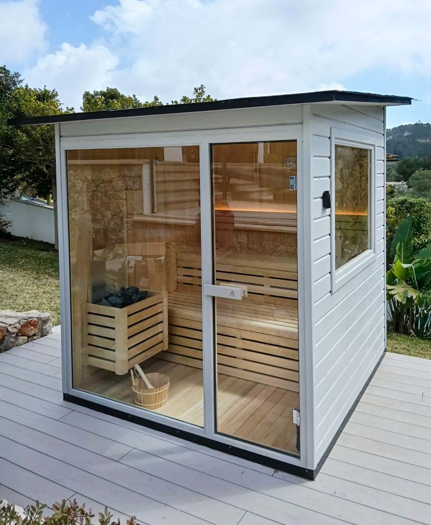 Sauna Exterior Blanca 6 1
