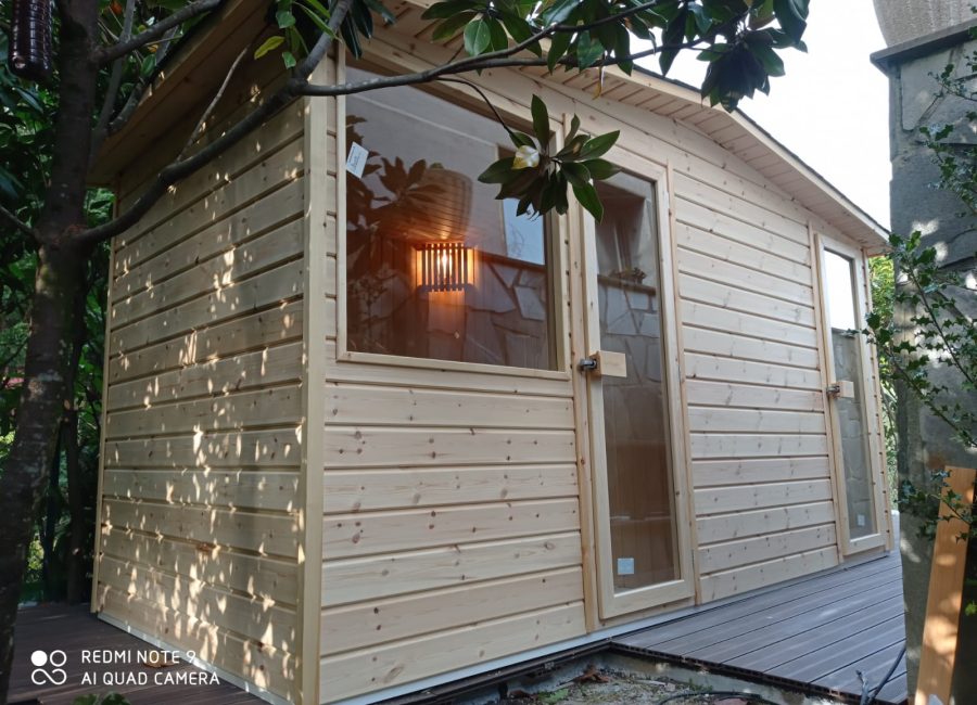 caseta de madera sauna